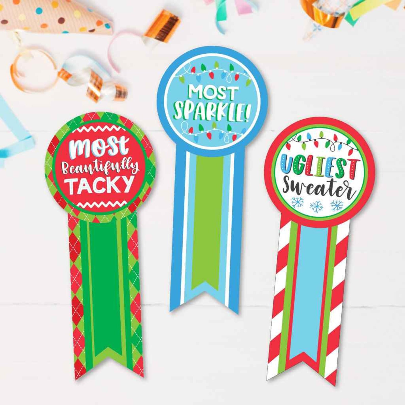 Ugly Sweater Awards Printable