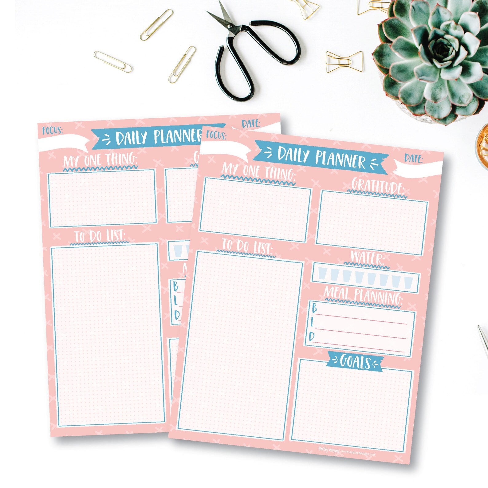 Daily Planner Template 8 X 11 Planner Pages 8 X 11 Planner Etsy