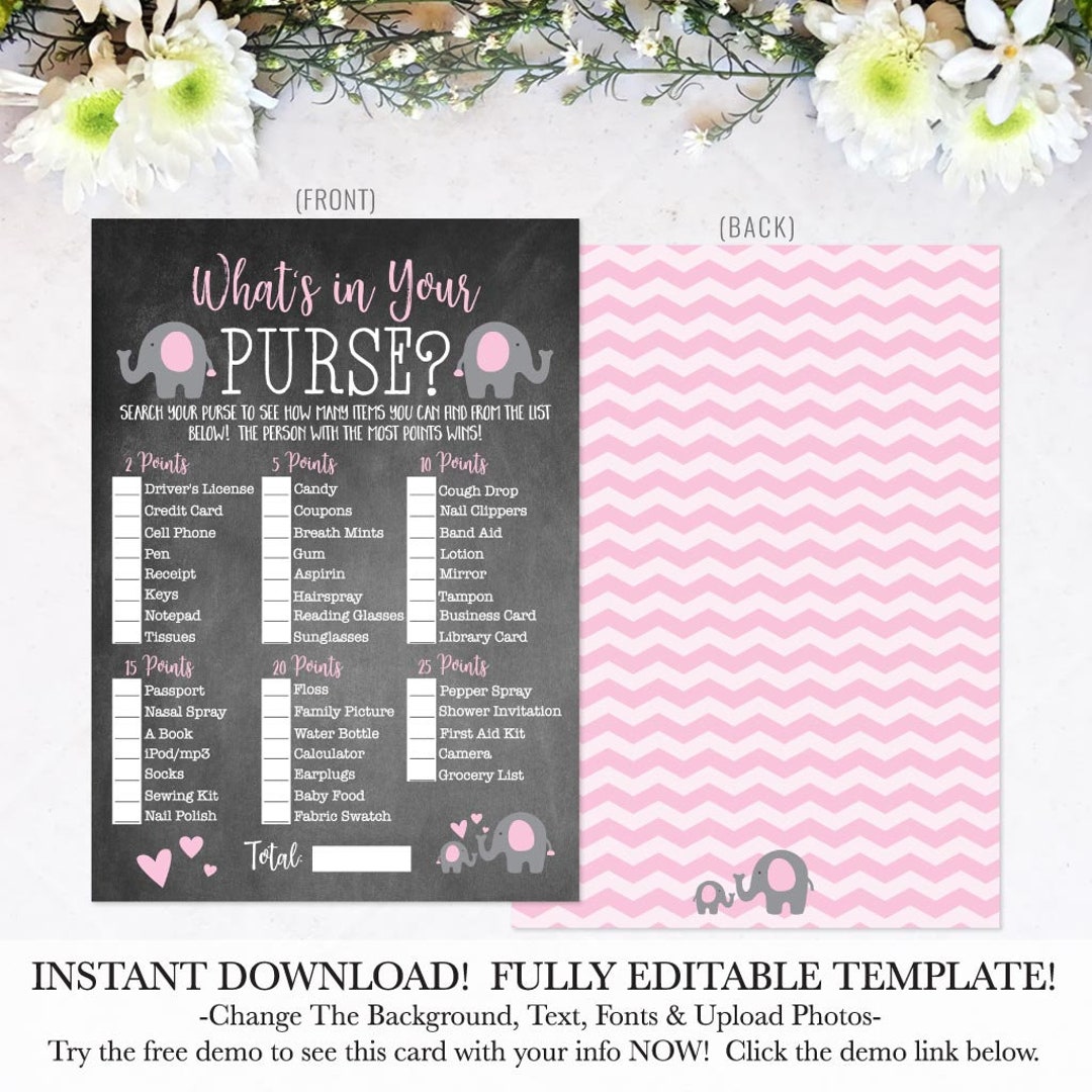 Gioco per baby shower con elefante blu, papà o mamma, elefante che l'ha detto, decorazioni per baby shower con elefante blu, download immediato stampabile - Italia