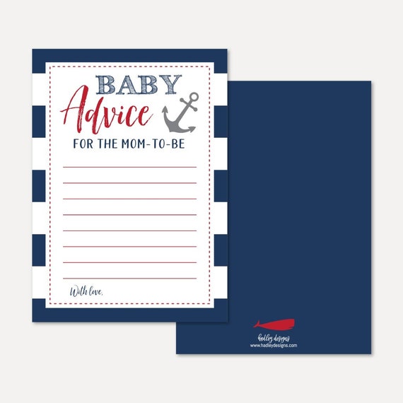 BABY SHOWER AHOY KEEPSAKE BOOK ~ Party Supplies Favors Activity Nautical Blue 
