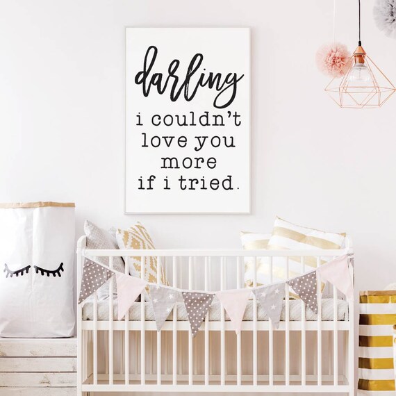 Nursery Wall Art Nursery Quotes and Sayings Nursery Etsy