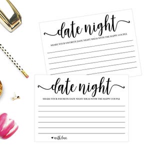 Bridal Shower Date Night Jar Ideas Printable Date Ideas for - Etsy
