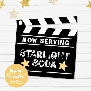 Movie Birthday Party Decor, Red Carpet Decorations, Red Carpet Party Decorations, Movie Star Party, Movie Prop Sign, Hollywood Clapper