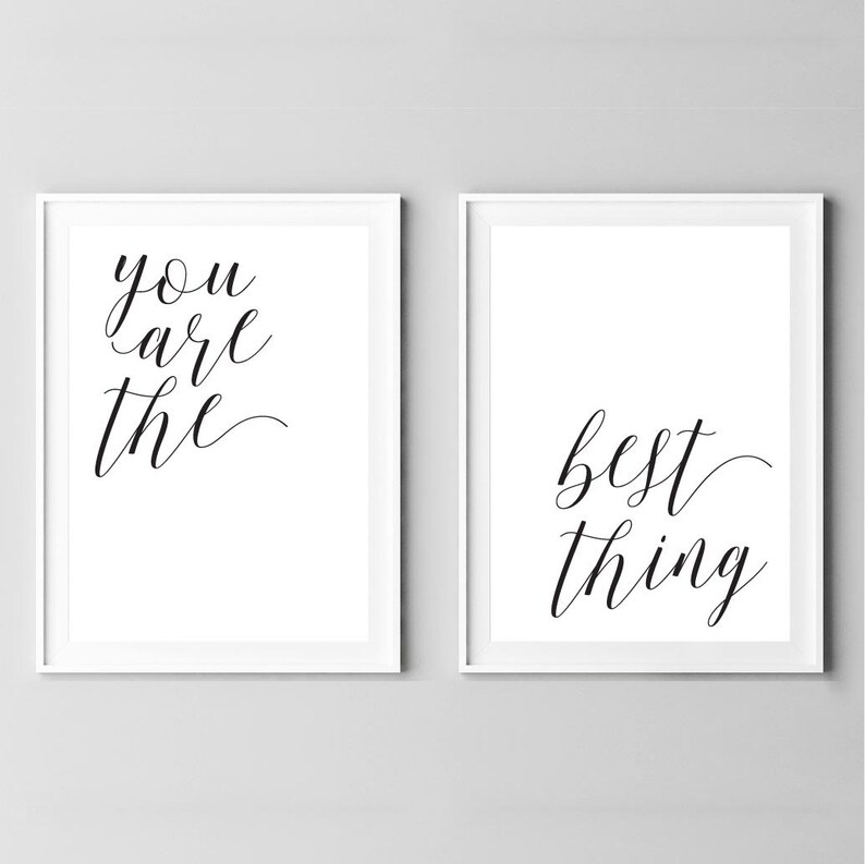 You Are the Best Thing Wall Art Set of 2set of 2 Printable Etsy