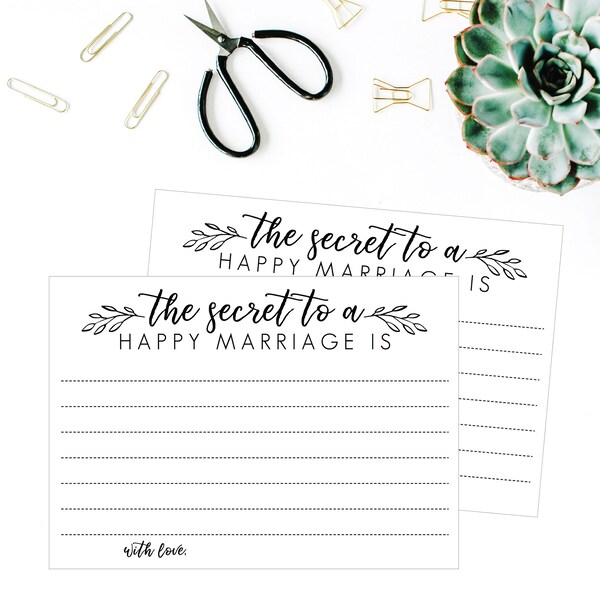 Marriage Advice Card - Etsy