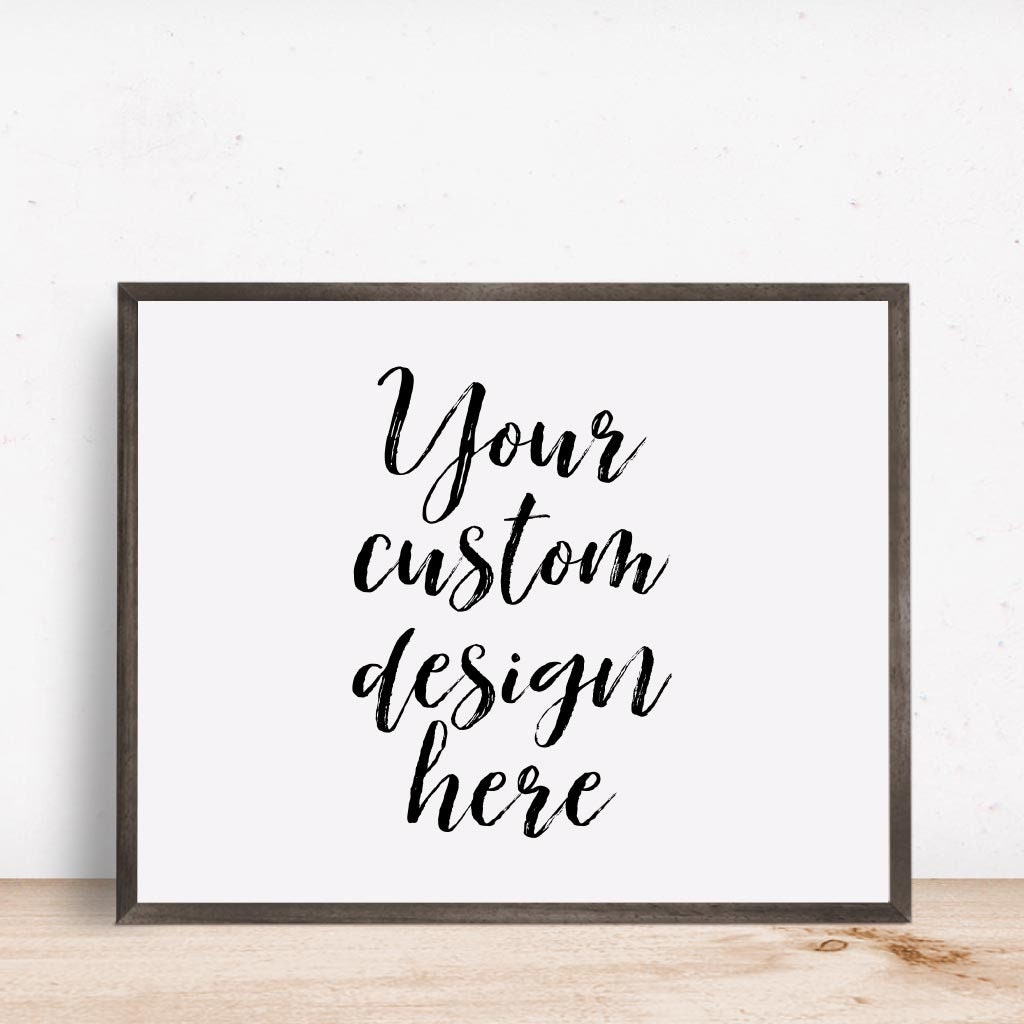 Printable Personalized Art, Custom Wall Sign, Your Own Custom Sign ...