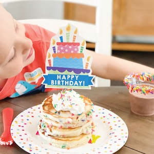 Printable Birthday Cake Topper, Colorful Cake Decoration, Custom Bday ...