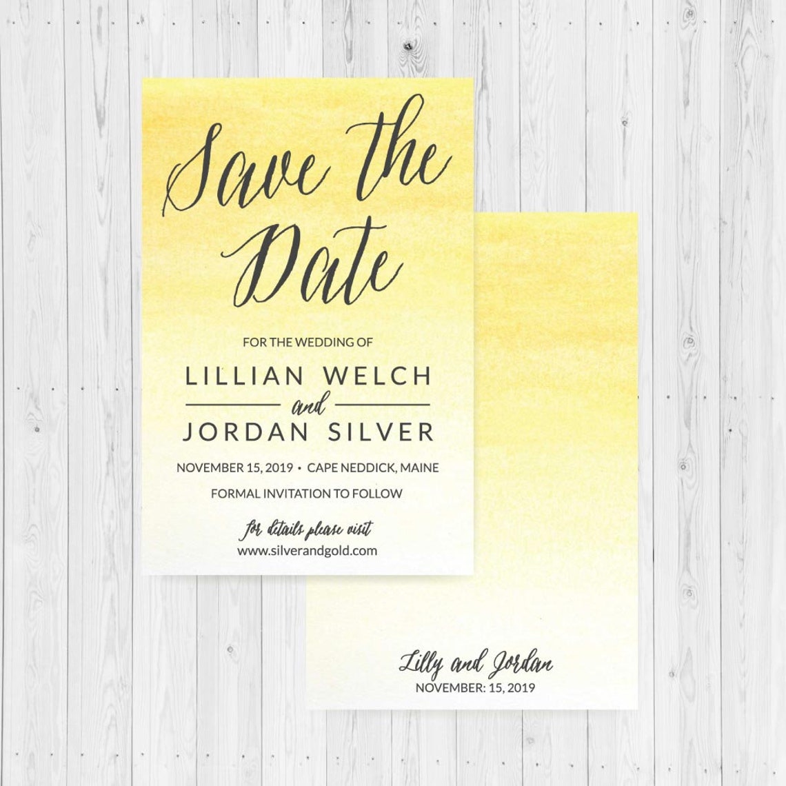 Printable Save the Date Wedding Invitations Save the Dates Etsy