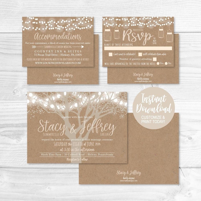 Diy Wedding Invitations Kits Affordable Packages With Rsvp Template Kit