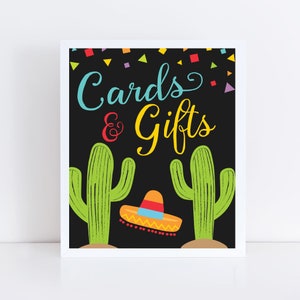 Fiesta Black Cards and Gifts Baby Shower Sign, Affordable Baby Shower, Baby Shower Decorations, Baby Shower Sign Girl