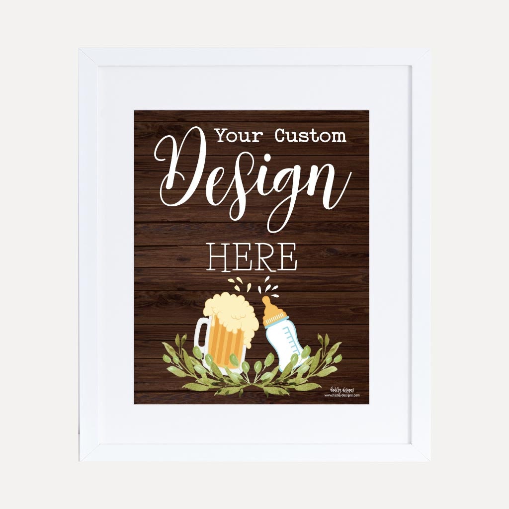 Party Décor Customizable Sign Create Your Own Baby Shower Sign BBQ Baby