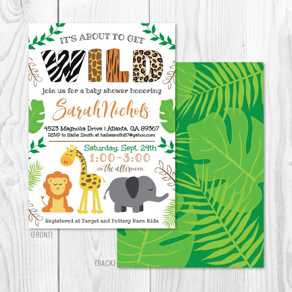 Baby Shower Invitation Printable, Cute Baby Shower Invitation
