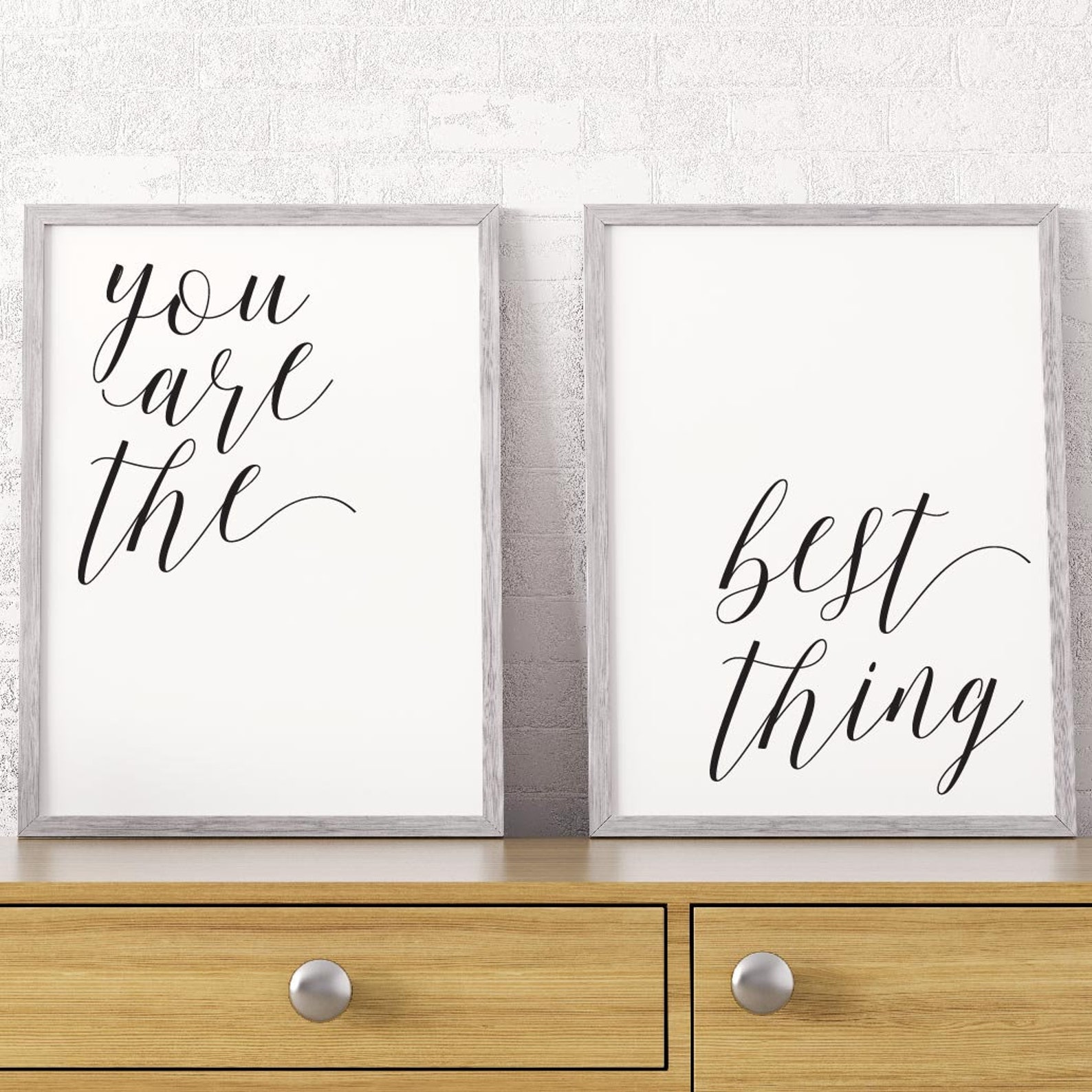 You Are The Best Thing Signs Minimalist Art Large Bedroom Etsy