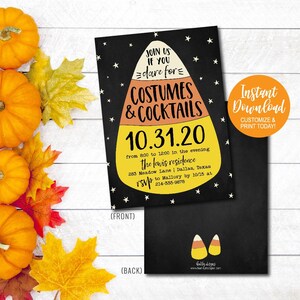 Halloween Costume Party Invitation Template, Editable Costume Party Invitation, Birthday Costume Party, Custom Birthday Party, Instant