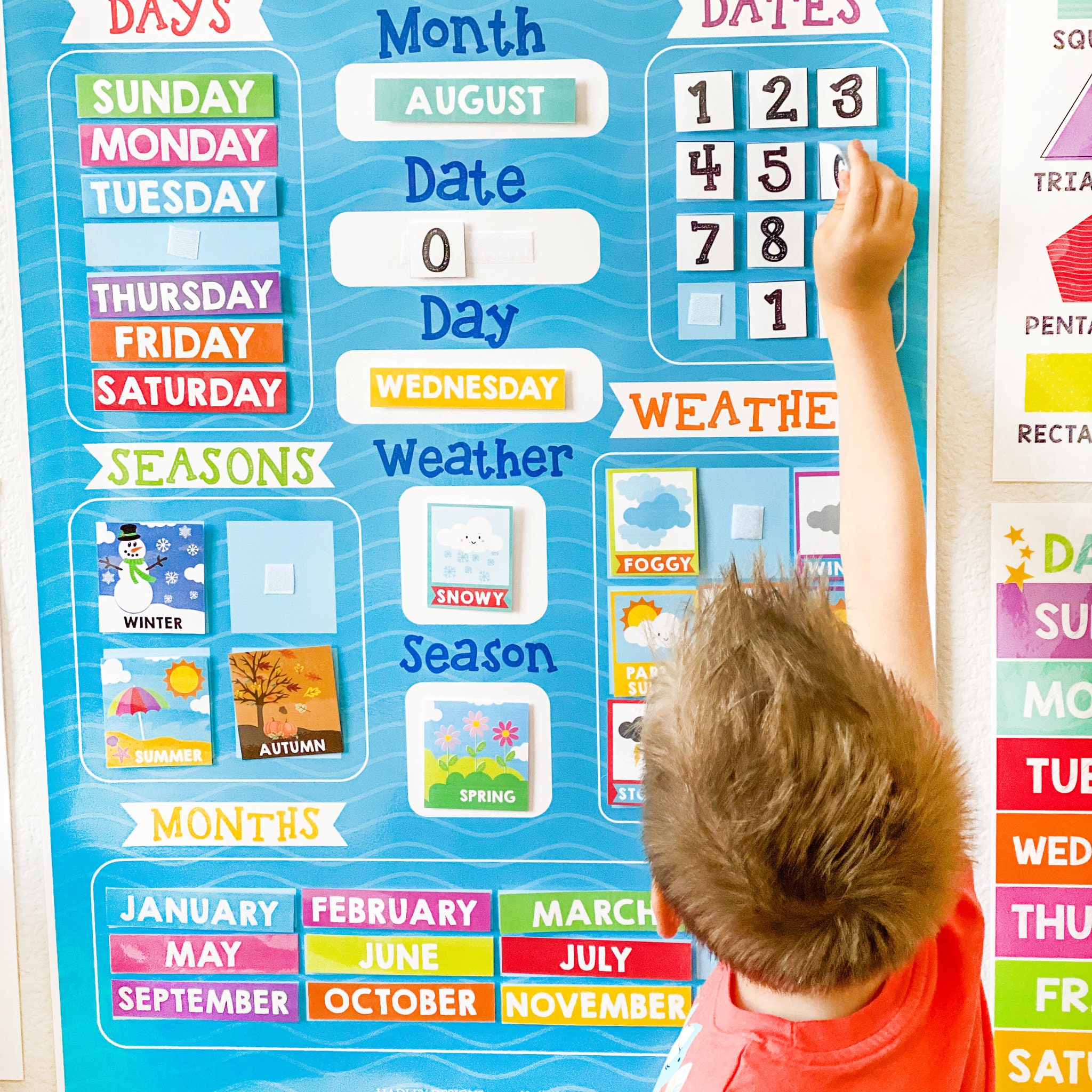 Morning Circle Time Board Template Preschool Daily Calendar Etsy