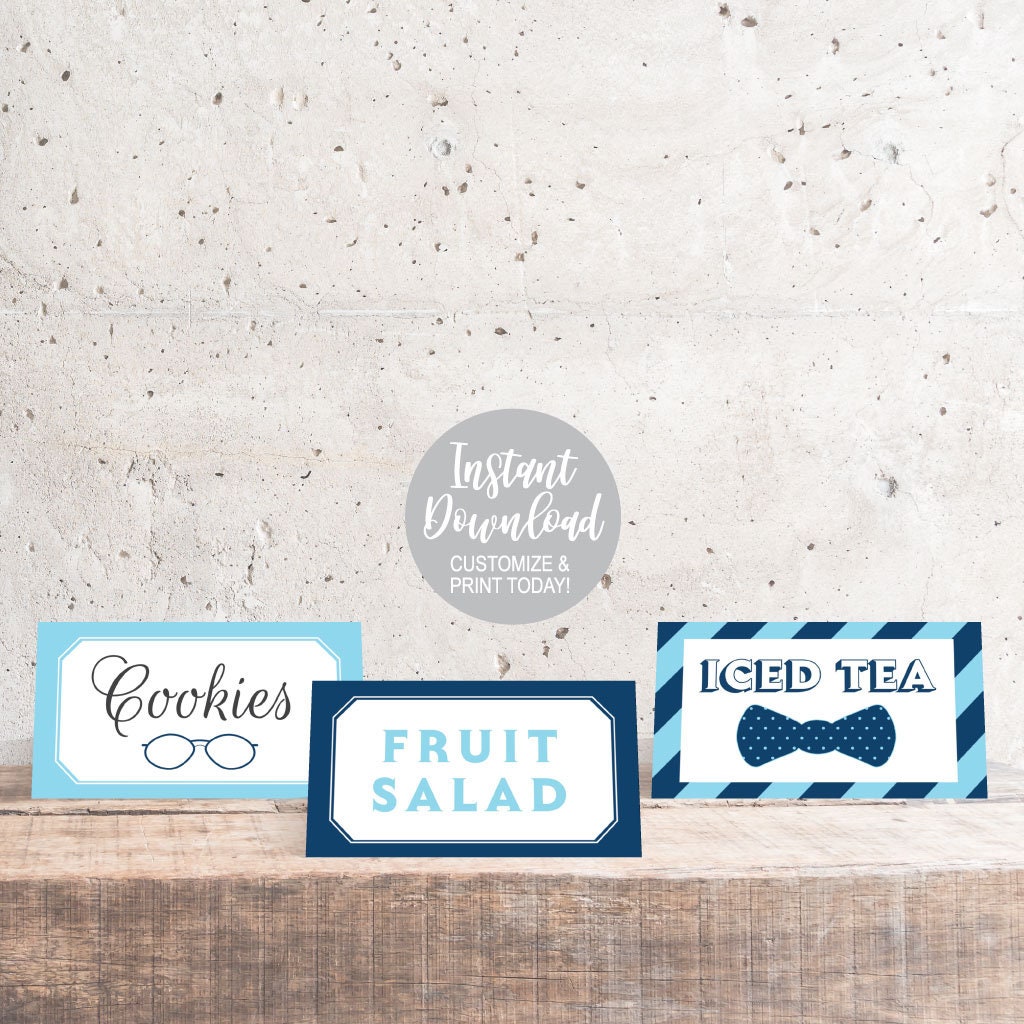 Printable Food Tent Cards Food Tent Labels Editable Etsy