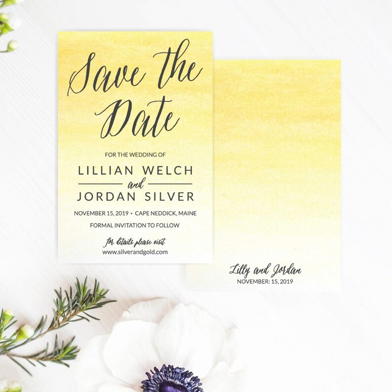 Printable Save the Date Wedding Invitations Save the Dates Etsy