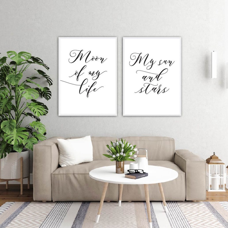 Calligraphy Wall Decor Digital Printable Art Minimalist Art Etsy