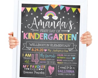 First Day of School Reusable Sign, First Day of School Props, First Day of School Sign Preschool, First Day of School Chalkboard Reusable