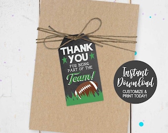 Football Labels Etsy