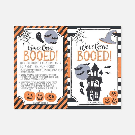 2.1 X 3.5\" I've Been BOOED, You've Been BOOED Game Card Set (40 Pcs...