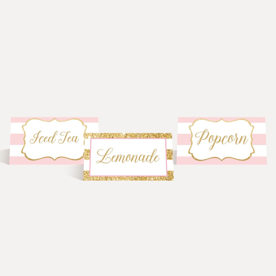 Princess Baby Shower Food Tent Cards Template Food Tent Card Etsy