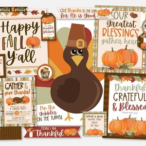 Fall Party Invitation Printable, Printable Party Kit, Thanksgiving ...