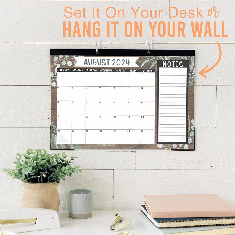 Cute Farmhouse Desk Calendar 20242025 Homeschoolers Calendar