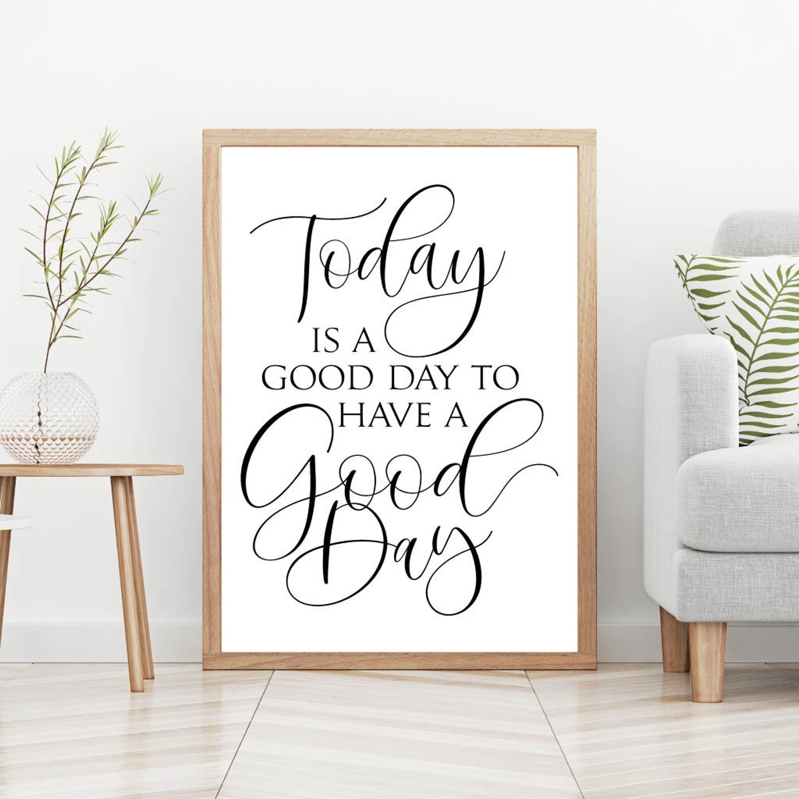 Today is A Good Day Wall Art Template Today is A Good Day Etsy
