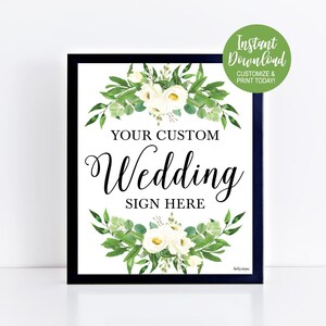 Editable Custom Sign Printable Custom Signs Create Your Own - Etsy Canada
