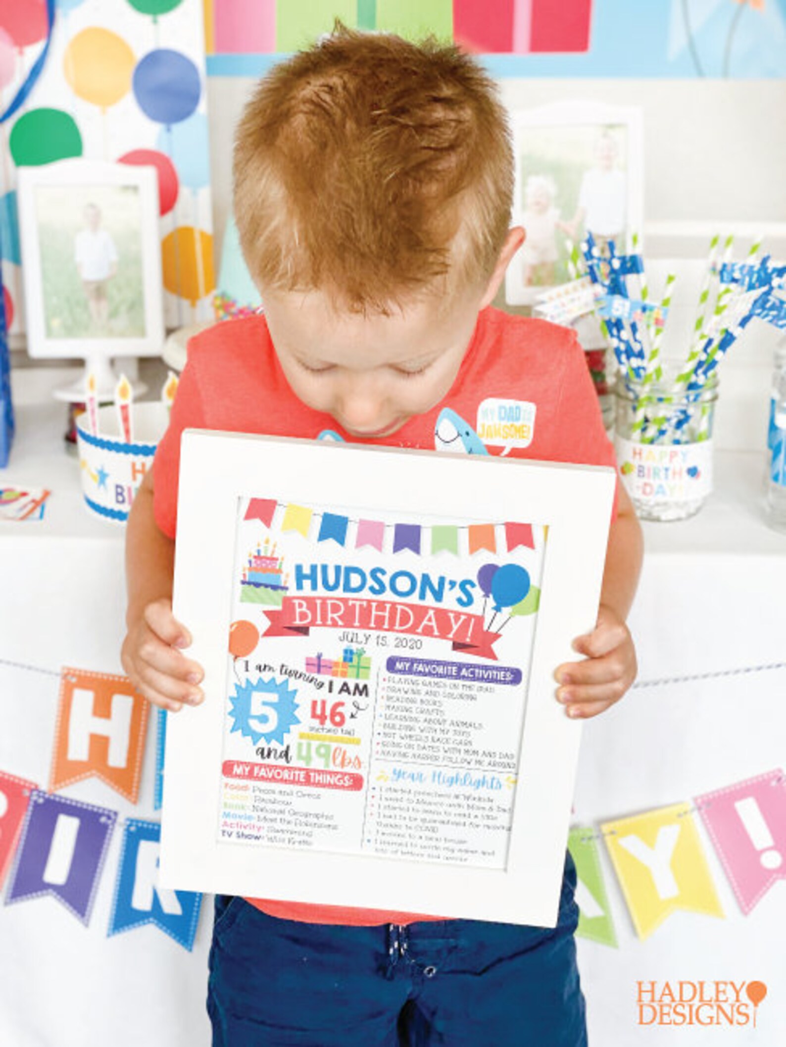 Birthday Interview Printable Custom Kids Birthday | Etsy