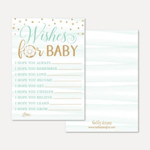 Blauer Donut Baby Shower Wishes Card Template - Baby Mädchen Gute Wünsche, Gute Wünsche für Baby Buch, Baby Shower Well Wish Mom Vorlage