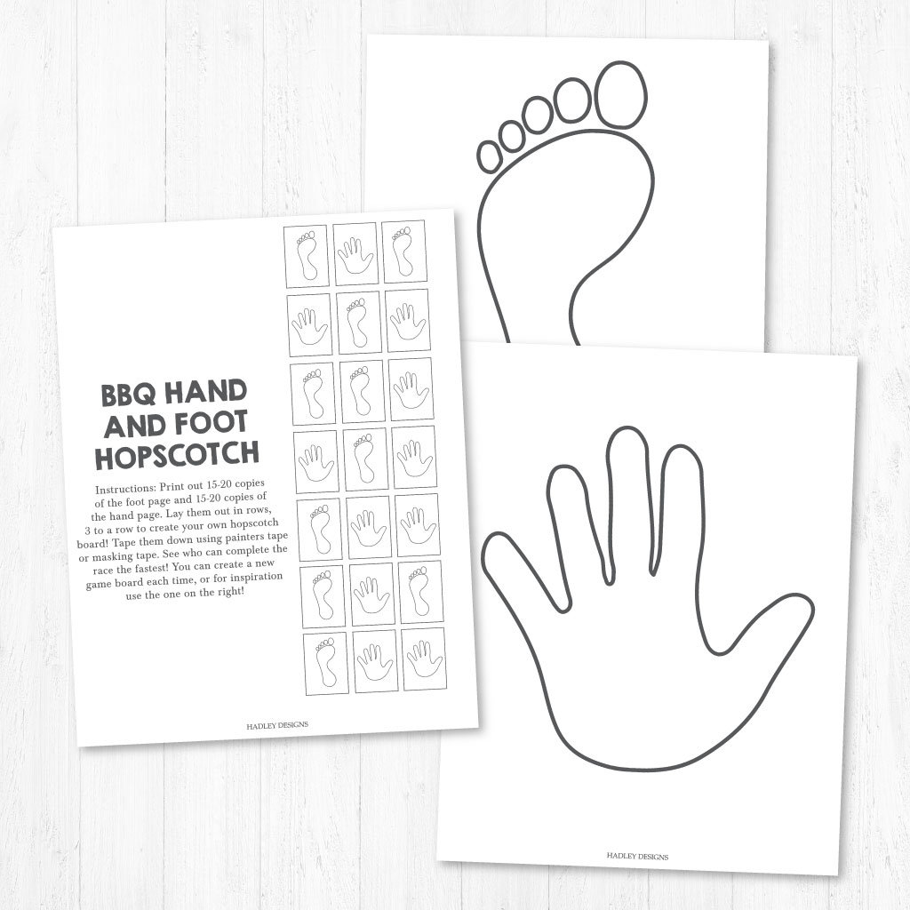 Hands And Feet Game Printable Ubicaciondepersonas cdmx gob mx