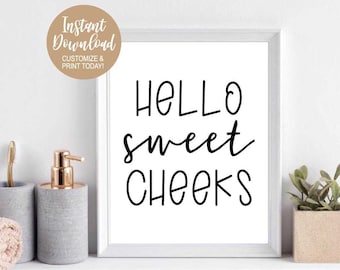 Bathroom Sign Printable, Bathroom Decor Rustic, Funny Bathroom Sign, Farmhouse Bathroom, Funny Bathroom Wall Decor, Restroom Sign Printable