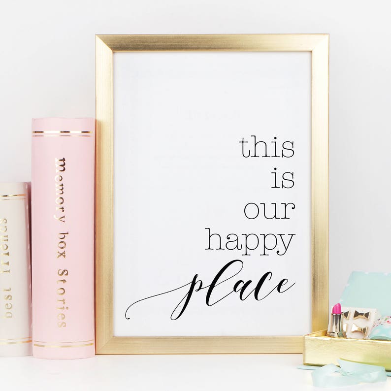 This is Our Happy Place Wall Art Wall Prints for Bedroom Etsy