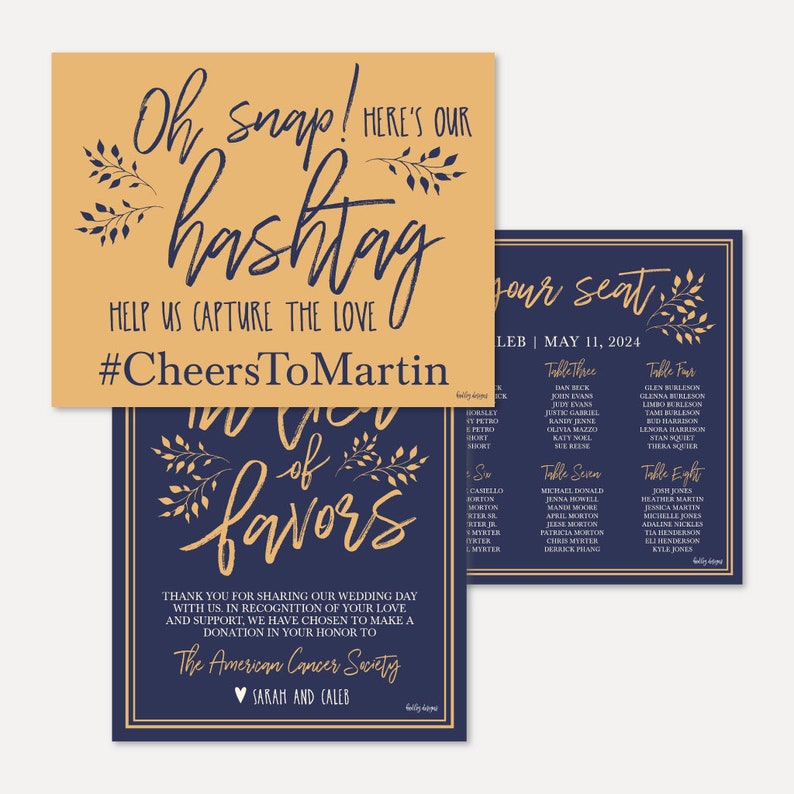 Wedding Signs Printable Bundle Printable Wedding Sign - Etsy