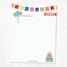 Printable Birthday Letter Template, Editable Letterhead Stationary ...