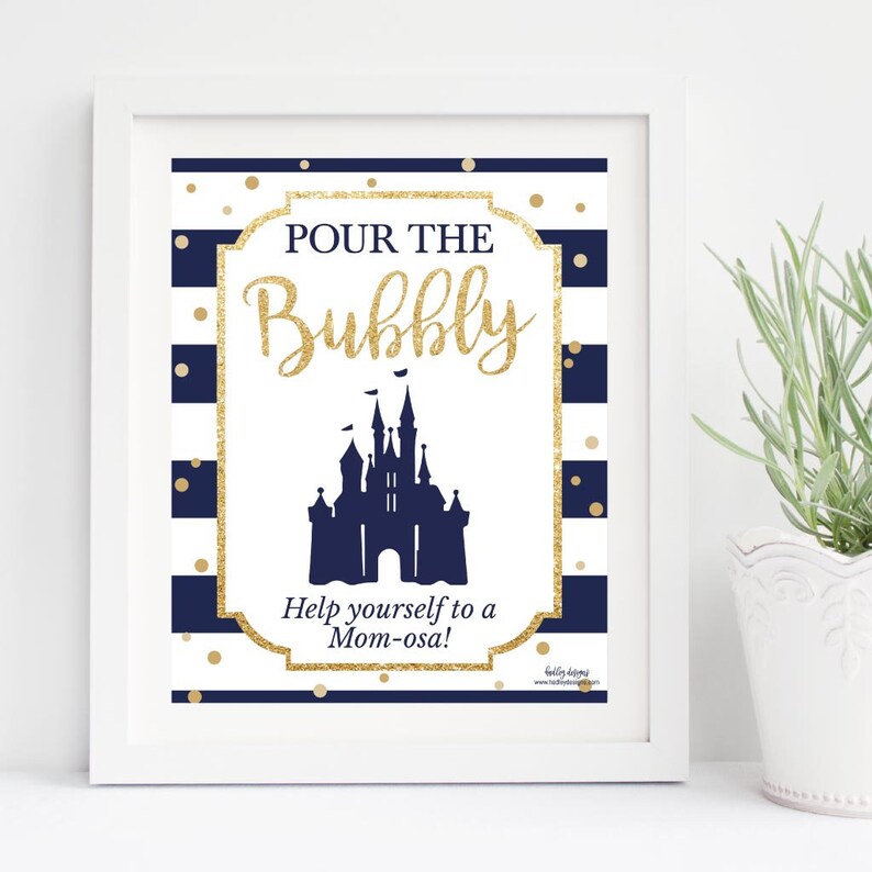 Prince Baby Shower Mimosa Sign Template Baby Shower Mimosa Etsy