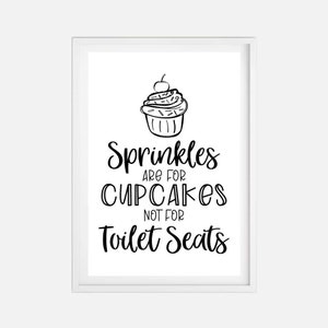 Sprinkles Are For Wall Art Template - Sprinkles Are For Printable Sign, Sprinkles Are For Wall Decor