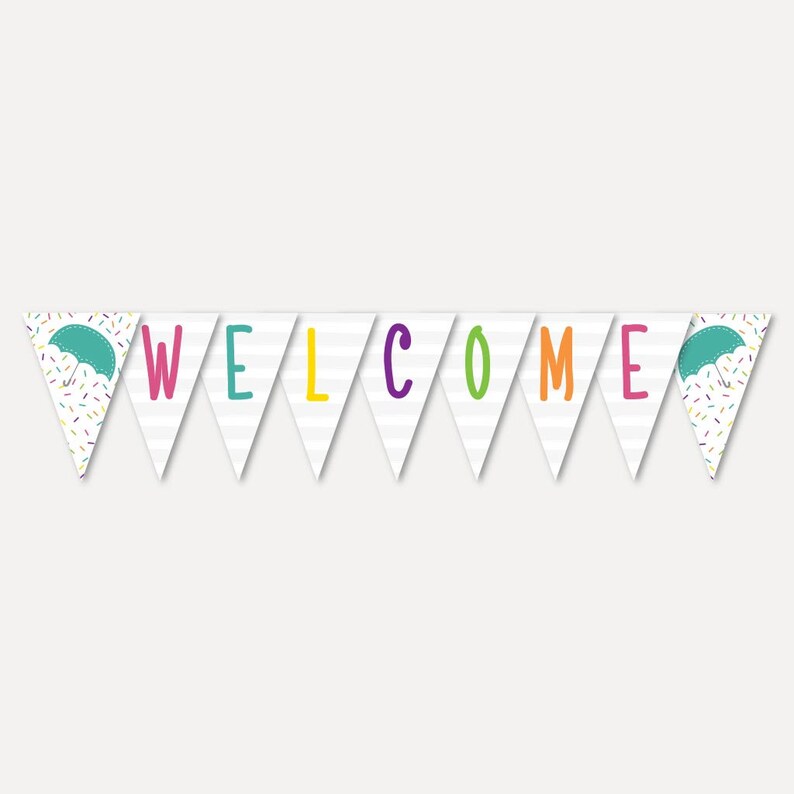 Sprinkle Baby Shower Banner Template Baby Shower Banner Etsy