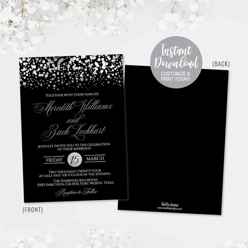 Cheap Wedding Invitations Templates, Wedding Invitations Online Cheap,  Wedding Invitations Online Templates, Invitations Online Digital - Etsy, image size:1024x1024
