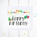 Happy Birthday Sign Printable, Colorful Birthday Poster, Yard Sign ...