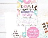 DIY Birthday Party, Theme Party Invites, Fun Party Invite, Custom Kids Party, Downloadable Invite, Editable Invitations, Personalized Invite