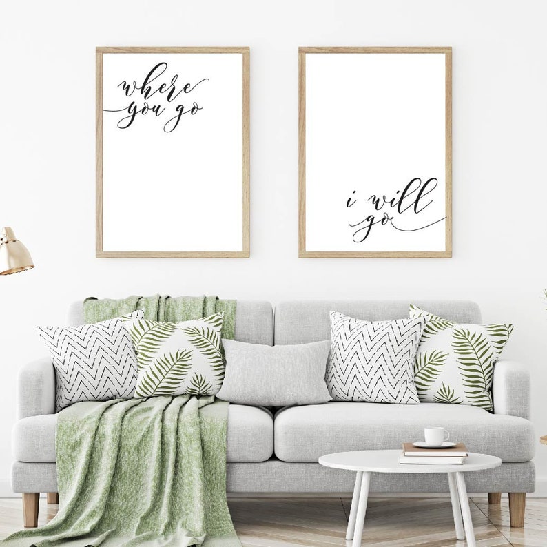 Bedroom Wall Art Set Home Wall Printable Digital Art Poster Etsy
