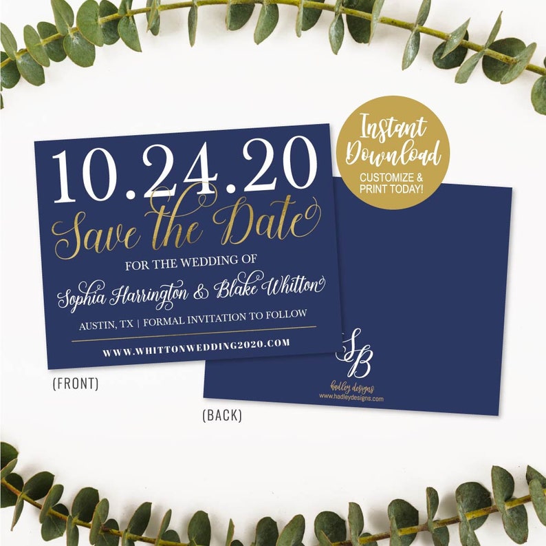 Save The Dates Online Wedding Save The Date Card Printable DIY Wedding Save The Dates Cards Online Save The Date Template Online