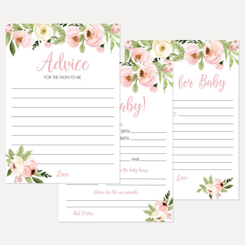 Instant Download Shower Keepsake Template Keepsake Baby Shower Bundle Baby Shower Keepsake Package Printable Baby Shower Keepsake