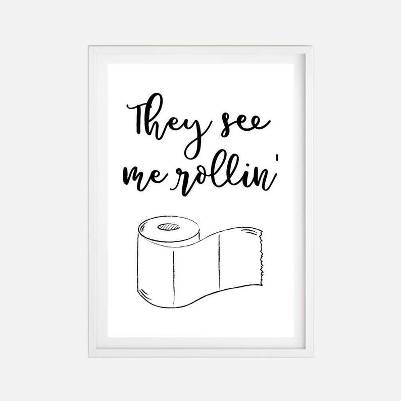 They See Me Rollin Wall Art Template They See Me Etsy
