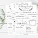 Mad libs Wedding Wisdom Printable Cards, Rustic Elegant Bride & Groom Advice Cards, Bridal Shower Wedding Games, DIY Instant PDF Download