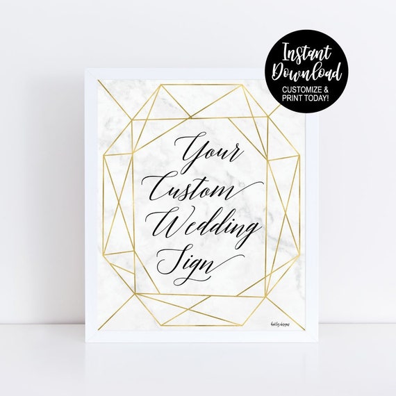 Editable Custom Sign Printable Custom Signs Create Your Own | Etsy