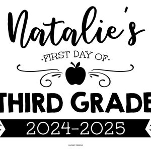 Back to School Printable, Back to School Chalk Board, First Day of School Sign Printable Editable, First Day of School Sign Chalkboard, PDF
